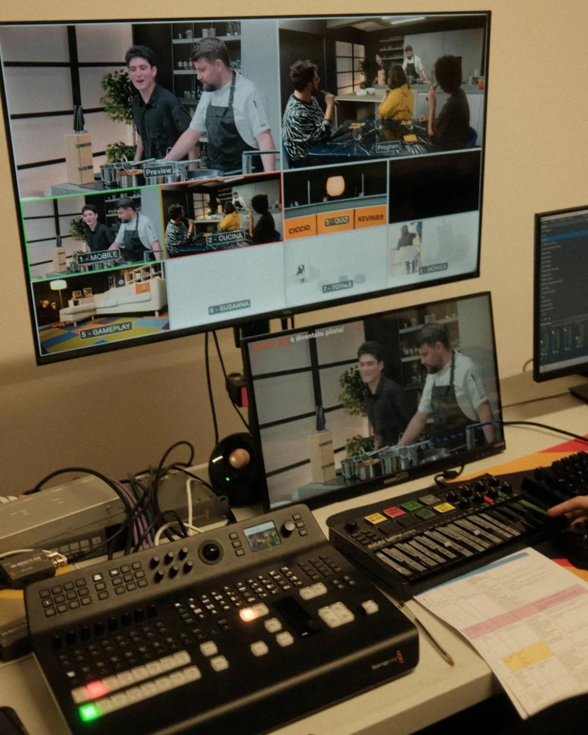 Regia multicamera del live show di Ciccio Merrino